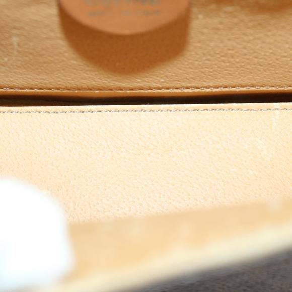 CELINE Macadam Canvas Hand Bag PVC 2way Brown Auth 66450 - Picture 9 of 16